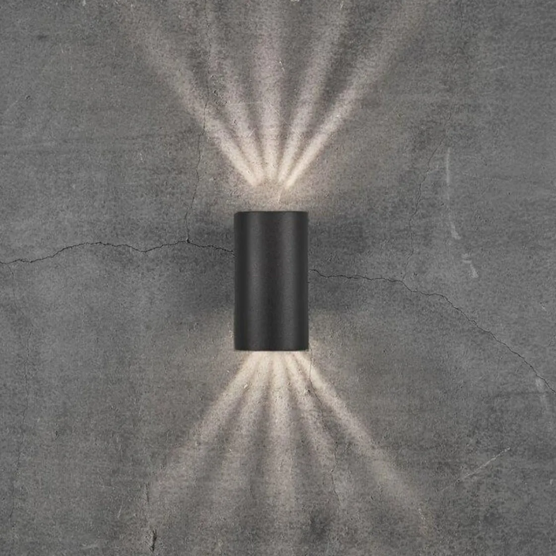 Nordlux Utelamper Med Opp/Ned Lys<Asbol vegglampe opp/ned 2 x 6,5W IP44 -