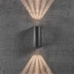 Nordlux Utelamper Med Opp/Ned Lys<Asbol vegglampe opp/ned 2 x 6,5W IP44 -