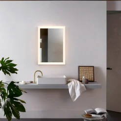 Astro Lighting Baderomsbelysning Vegg<Ascot 800 speil for baderom IP44 50W Led 2700-6000 Kelvin 80x60 cm