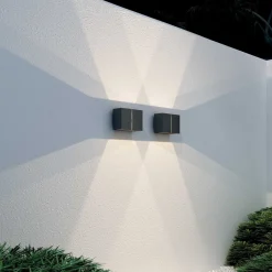 LOOM Design Utelamper Med Opp/Ned Lys<Ask vegglampe opp/ned utendørs 11W 2700K IP65 -