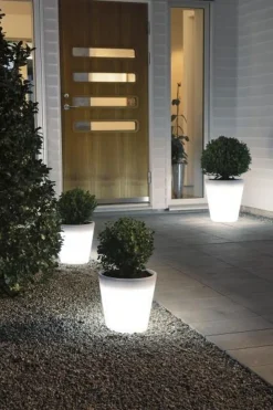 Konstsmide Led-Baller Og Krukker<Assisi blomsterpotte liten LED plast trafo IP44