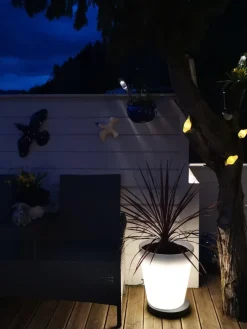 Konstsmide Led-Baller Og Krukker<Assisi blomsterpotte stor med LED-lys