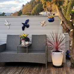 Konstsmide Led-Baller Og Krukker<Assisi blomsterpotte stor med LED-lys