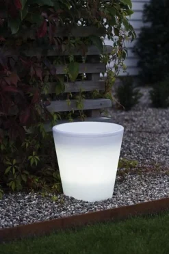 Konstsmide Led-Baller Og Krukker<Assisi blomsterpotte stor med LED-lys
