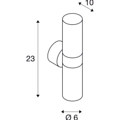 Slv Utelamper Med Opp/Ned Lys<Astina vegglampe utendørs opp/ned IP44