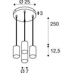 Slv Kjøkkenbelysning Tak|Takpendler<Asto tube rondell takpendel 4-lys