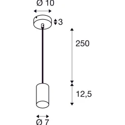 Slv Kjøkkenbelysning Tak|Takpendler<Asto tube takpendel