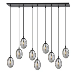 Emibig Kjøkkenbelysning Tak|Takpendler<Astral takpendel 9-lys - Svart/Røykfarget