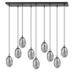 Emibig Kjøkkenbelysning Tak|Takpendler<Astral takpendel 9-lys - Svart/Røykfarget