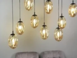 Emibig Kjøkkenbelysning Tak|Takpendler<Astral takpendel 9-lys - Svart/Røykfarget