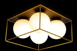 Aneta Lighting Kjøkkenbelysning Tak|Taklamper / Takplafonder<Astro taklampe 36x36 cm - Svart/opal/gullfarget