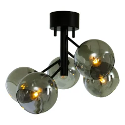 Aneta Lighting Kjøkkenbelysning Tak|Taklamper / Takplafonder<Atom taklampe - Svart/Røykfarget