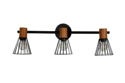 Venture Home Kjøkkenbelysning Tak<Atticus tak-/vegglampe 3 lys - Svart/Trefarget