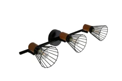 Venture Home Kjøkkenbelysning Tak<Atticus tak-/vegglampe 3 lys - Svart/Trefarget