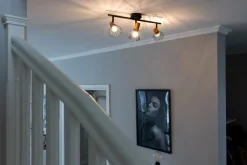 Venture Home Kjøkkenbelysning Tak<Atticus tak-/vegglampe 3 lys - Svart/Trefarget