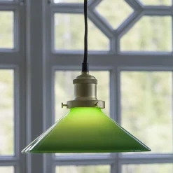 Pr home of Scandinavia Ab Vinduslamper|Kjøkkenbelysning Tak<August Takpendel 25 - Messing/Grønn