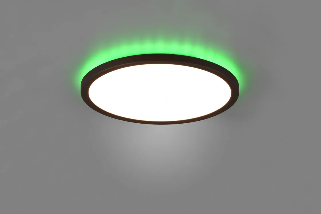 Reality Kjøkkenbelysning Tak|Barneromsbelysning<Aureo taklampe 29 cm 18W 3000-6500K RGB - m/fjernkontroll