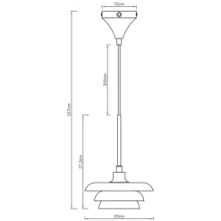 Dyberg Larsen Kjøkkenbelysning Tak|Takpendler<Ava pendel Ø20