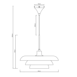 Dyberg Larsen Kjøkkenbelysning Tak|Takpendler<Ava takpendel Ø40