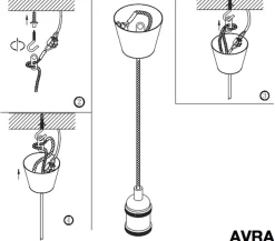 Nordlux Kjøkkenbelysning Tak|Takpendler<Avra pendeloppheng