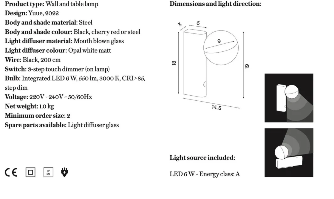 Northern Interiørlamper|Leselamper<Balancer Mini vegg/bord