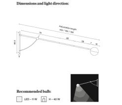 Northern Interiørlamper|Leselamper<Balancer vegglampe