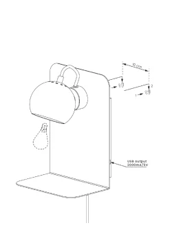 Frandsen Vegglamper Med Usb<Ball vegglampe m/USB
