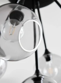 Design by Us Kjøkkenbelysning Tak|Takpendler<Ballroom Molecule taklampe - svart base/sotet glass
