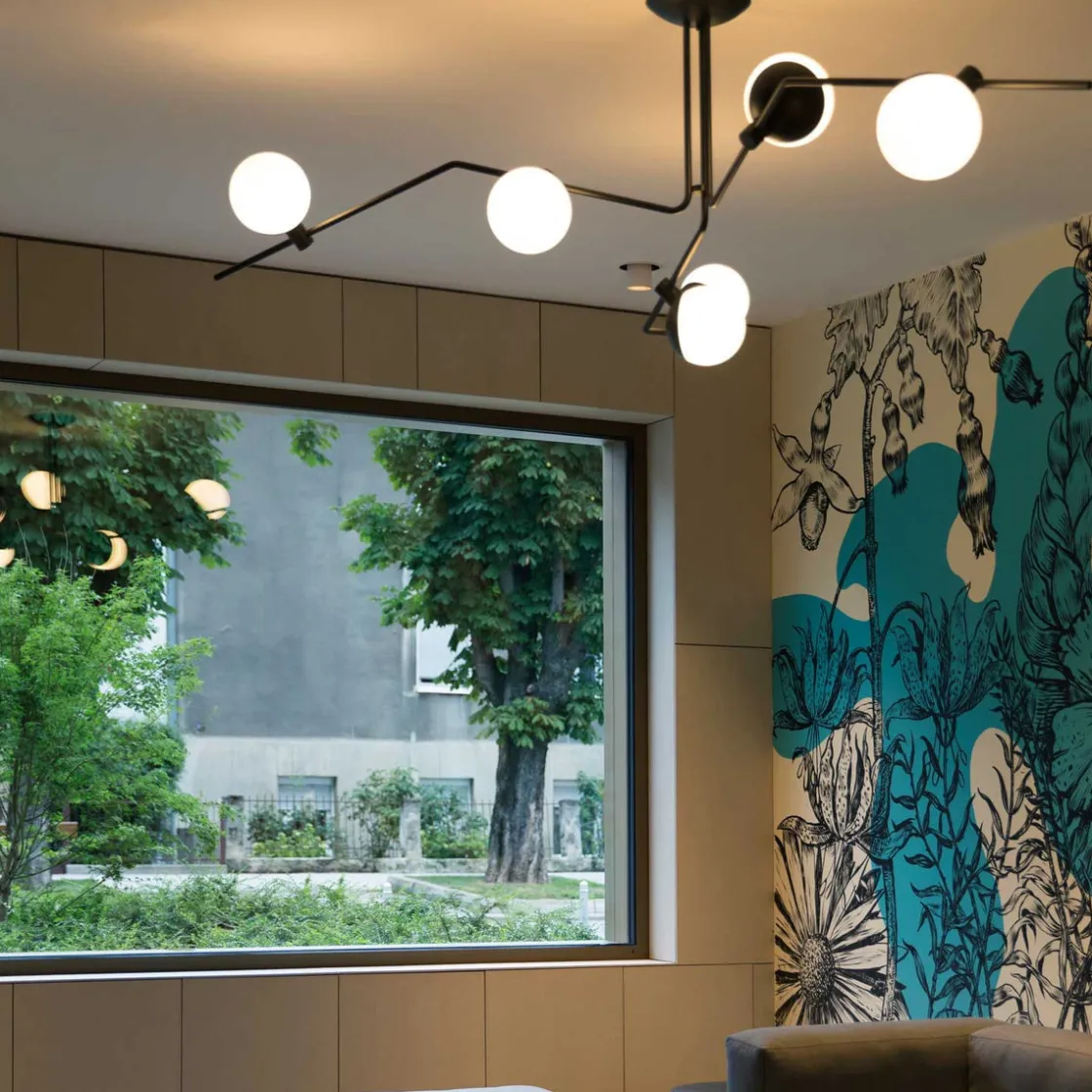 Grupa Kjøkkenbelysning Tak|Taklamper / Takplafonder<Baluna taklampe 6 lys - Svart/Opal