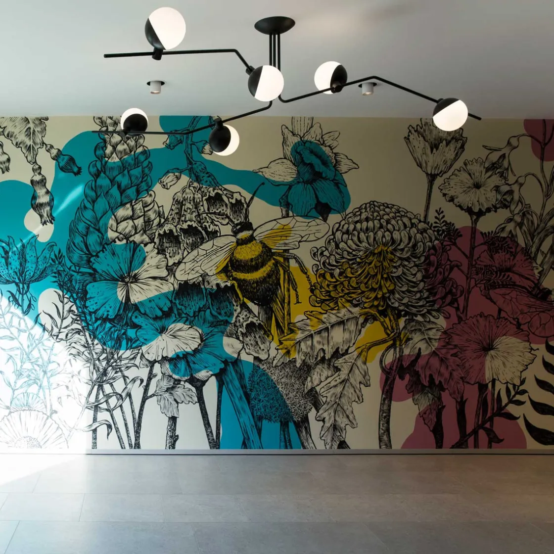 Grupa Kjøkkenbelysning Tak|Taklamper / Takplafonder<Baluna taklampe 6 lys - Svart/Opal