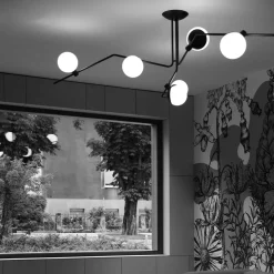 Grupa Kjøkkenbelysning Tak|Taklamper / Takplafonder<Baluna taklampe 6 lys - Svart/Opal