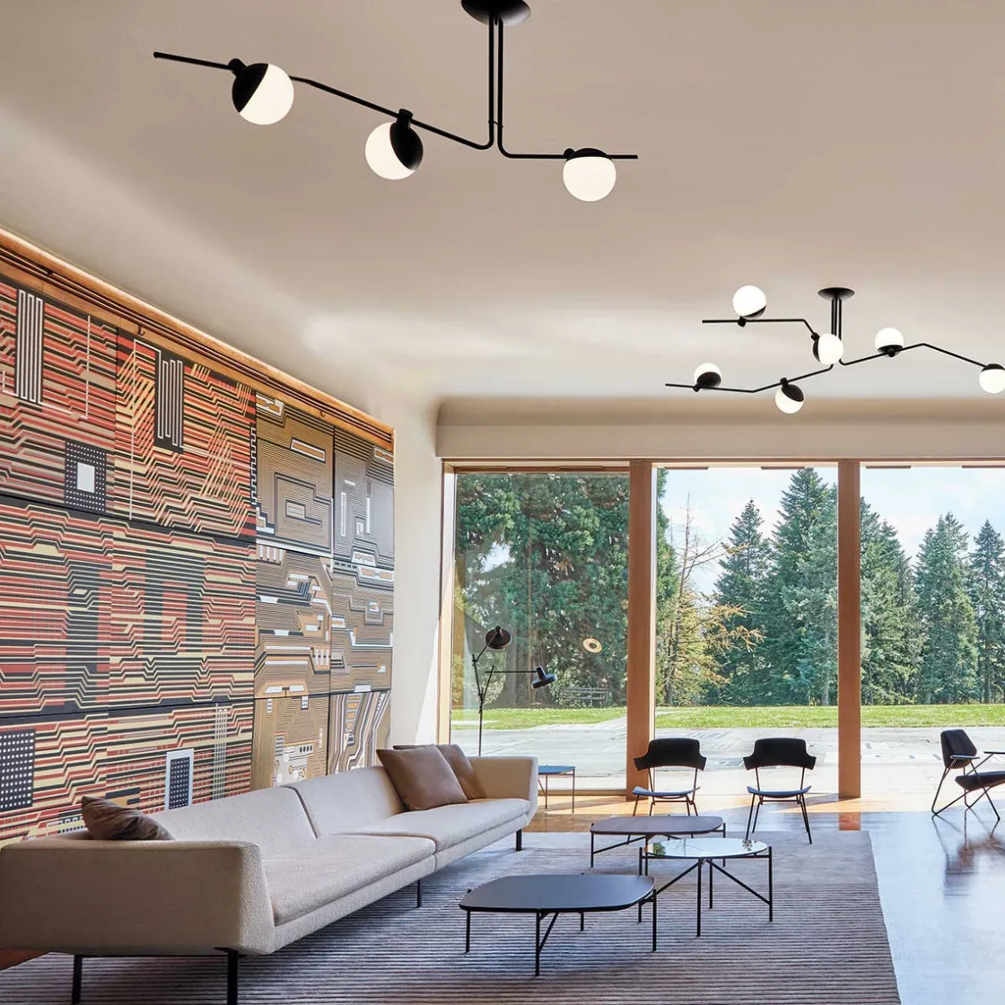 Grupa Kjøkkenbelysning Tak|Taklamper / Takplafonder<Baluna taklampe 3 lys - Svart/Opal