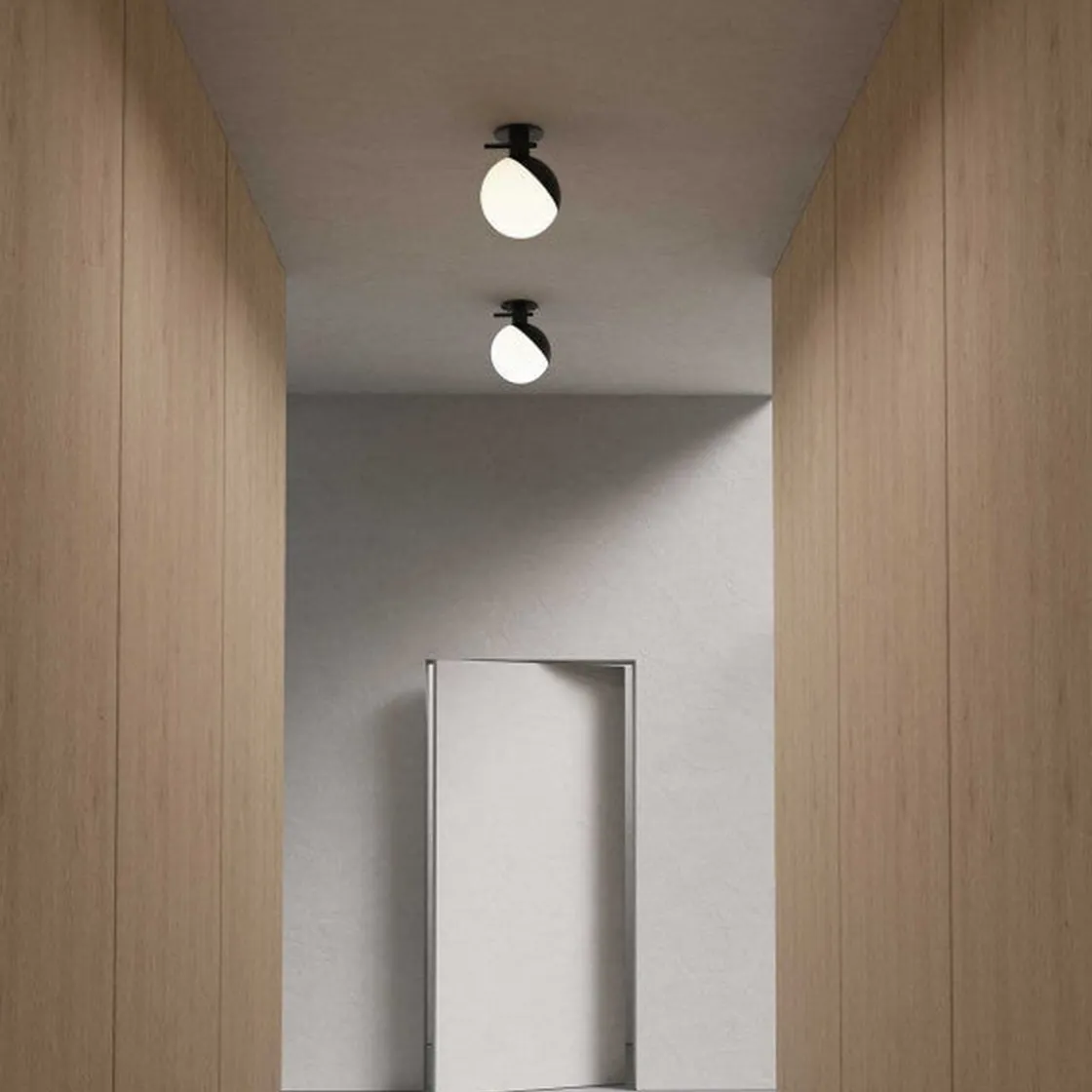 Grupa Kjøkkenbelysning Tak|Taklamper / Takplafonder<Baluna tak/vegglampe - Svart/Opal