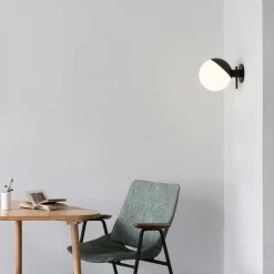 Grupa Kjøkkenbelysning Tak|Taklamper / Takplafonder<Baluna tak/vegglampe - Svart/Opal