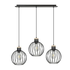 Emibig Kjøkkenbelysning Tak|Takpendler<Barbado takpendel 3 lys - Svart/Trefarget