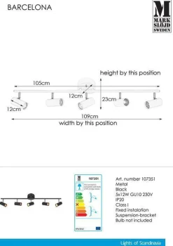 Marksløjd Kjøkkenbelysning Tak|Spotter & Skinner<Barcelona spottskinne