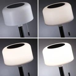 Paulmann Solcellebelysning<Bartja bordlampe oppladbar via USB eller solcelle 2700 Kelvin IP44