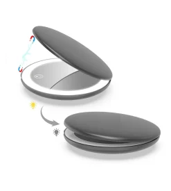 NorDesign Sminkespeil Med Lys<Beauty Hand oppladbart sminkespeil med lys - Svart