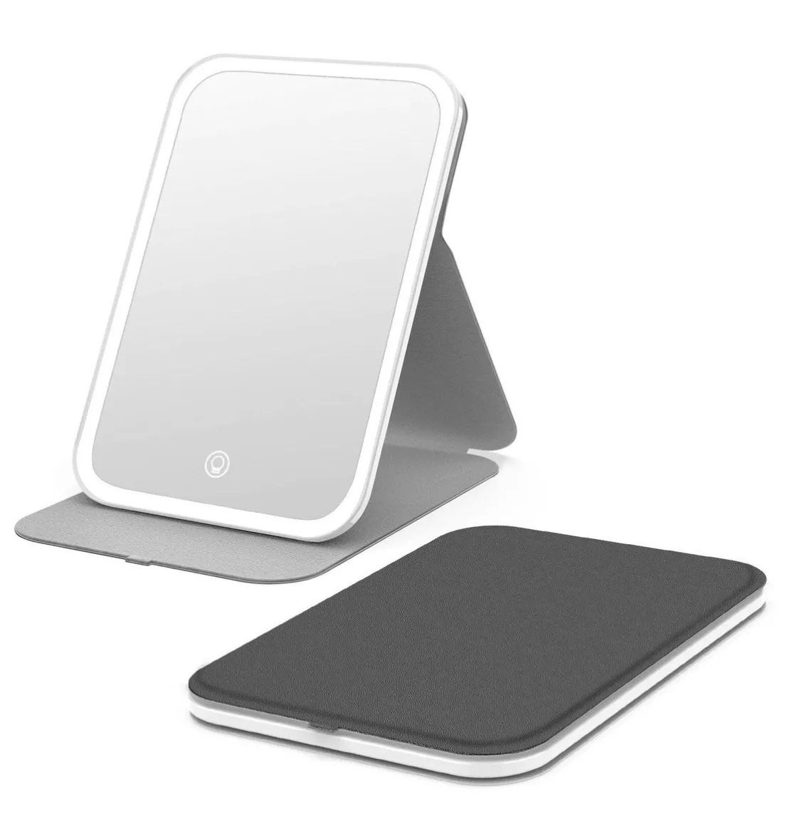 NorDesign Sminkespeil Med Lys<Beauty Table oppladbart sminkespeil med lys - Svart