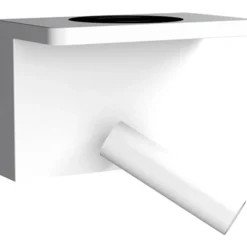 Aneta Lighting Leselamper|Vegglamper Med Usb<Bedside vegglampe 3W 2700 Kelvin med trådløs hurtig lader og USB A og C