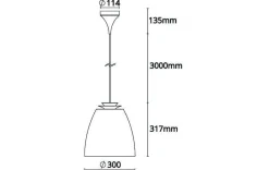 Sg Armaturen As Kjøkkenbelysning Tak|Takpendler<Bell maxi takpendel - Svart/Gull