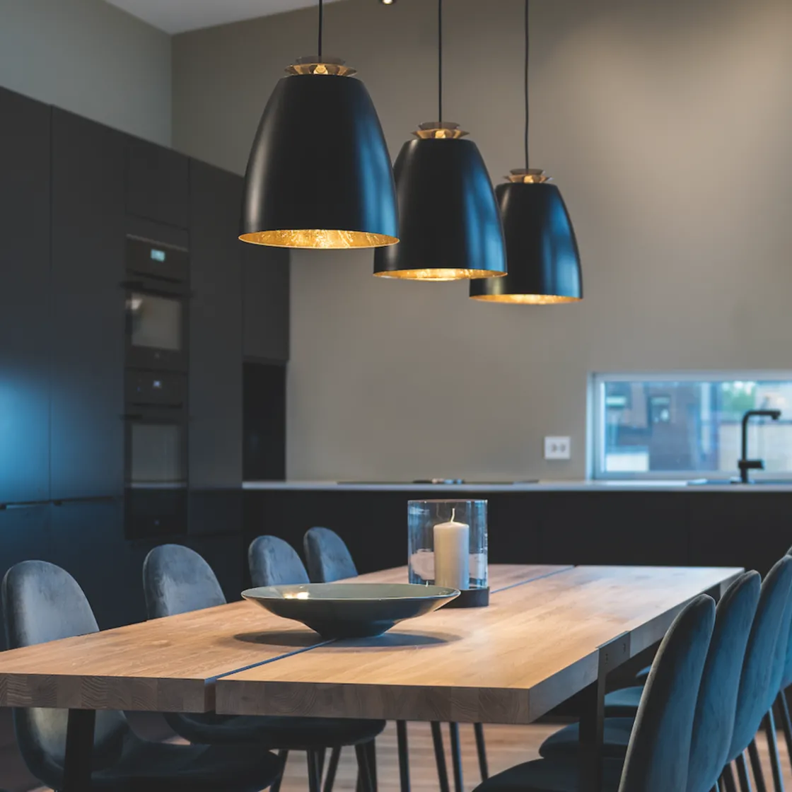 Sg Armaturen As Kjøkkenbelysning Tak|Takpendler<Bell maxi takpendel - Svart/Gull