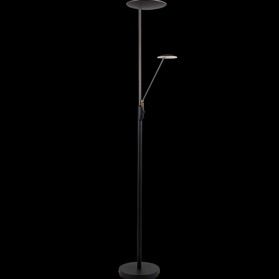 Ms - belysning Leselamper Gulv<Bergamo gulvlampe m/lesearm 28+5W 183 cm 3000 Kelvin - Dimbar