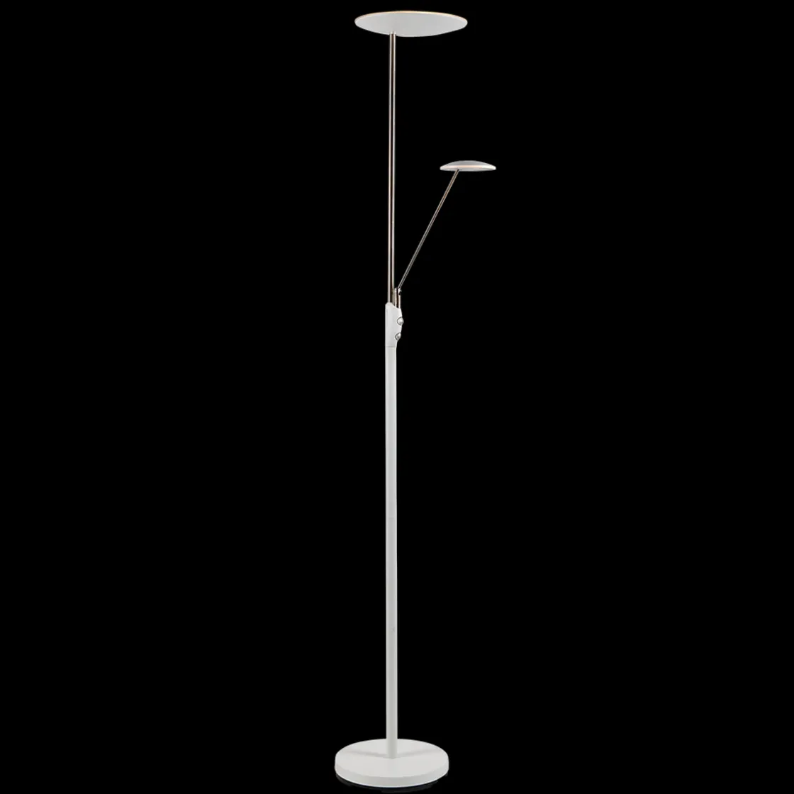 Ms - belysning Leselamper Gulv<Bergamo gulvlampe m/lesearm 28+5W 183 cm 3000 Kelvin - Dimbar