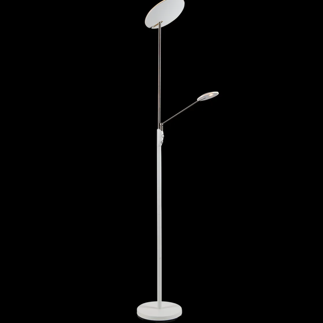 Ms - belysning Leselamper Gulv<Bergamo gulvlampe m/lesearm 28+5W 183 cm 3000 Kelvin - Dimbar
