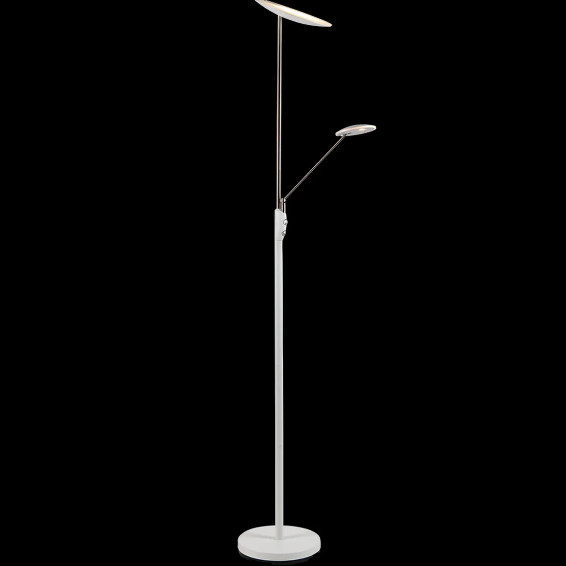 Ms - belysning Leselamper Gulv<Bergamo gulvlampe m/lesearm 28+5W 183 cm 3000 Kelvin - Dimbar
