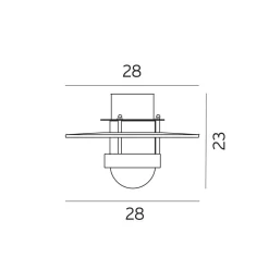 Norlys Lightup-Pris|Utelamper Til Kystområder<Bergen taklampe - Galvanisert stål