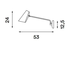Northern Leselamper<Birdy vegglampe swing