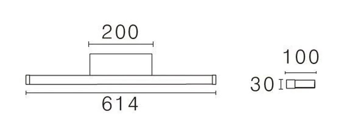 NorDesign Baderomsbelysning Vegg<Bliz vegglampe baderom CS 2700/3000K 13,2W IP44 Dimbar -