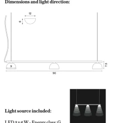 Northern Kjøkkenbelysning Tak|Takpendler<Blush Rail 3 takpendel